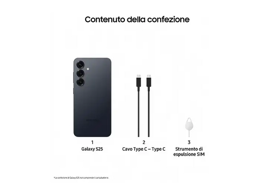 SAMSUNG GALAXY S25 256GB BLUEBLACK USATO GARANTITO