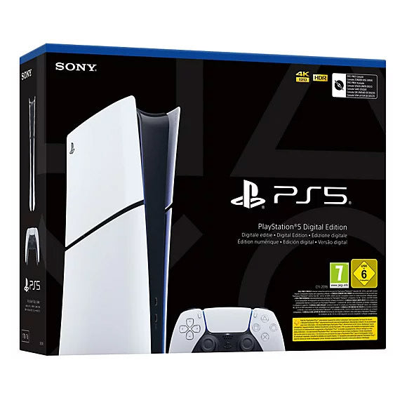 Sony PlayStation 5 Digital Edition 825 GB Wi-Fi Nero, Bianco Nuovo
