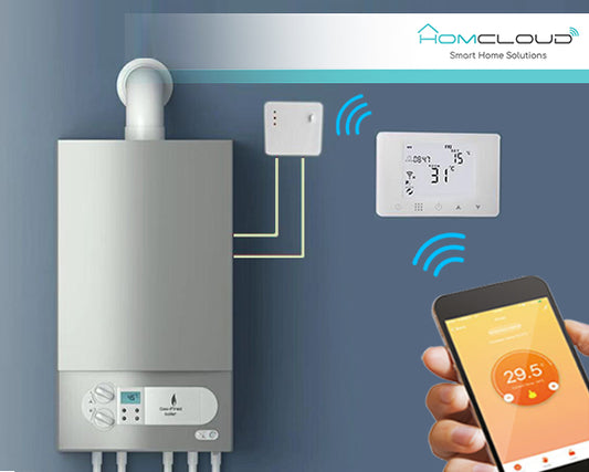 Homcloud -Cronotermostato digitale wi-fi con ricevitore RF