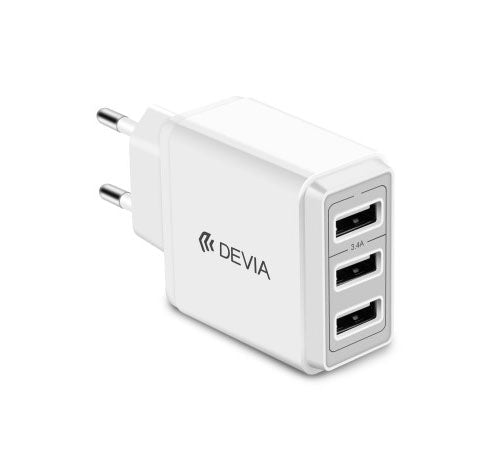 Devia - Alimentatore con tre uscite USB 3.4 Amper - DECG3460W