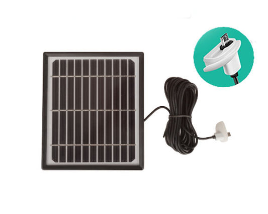 Homcloud - Pannello solare con Micro USB per Telecamera e Luci - AM-A4SP