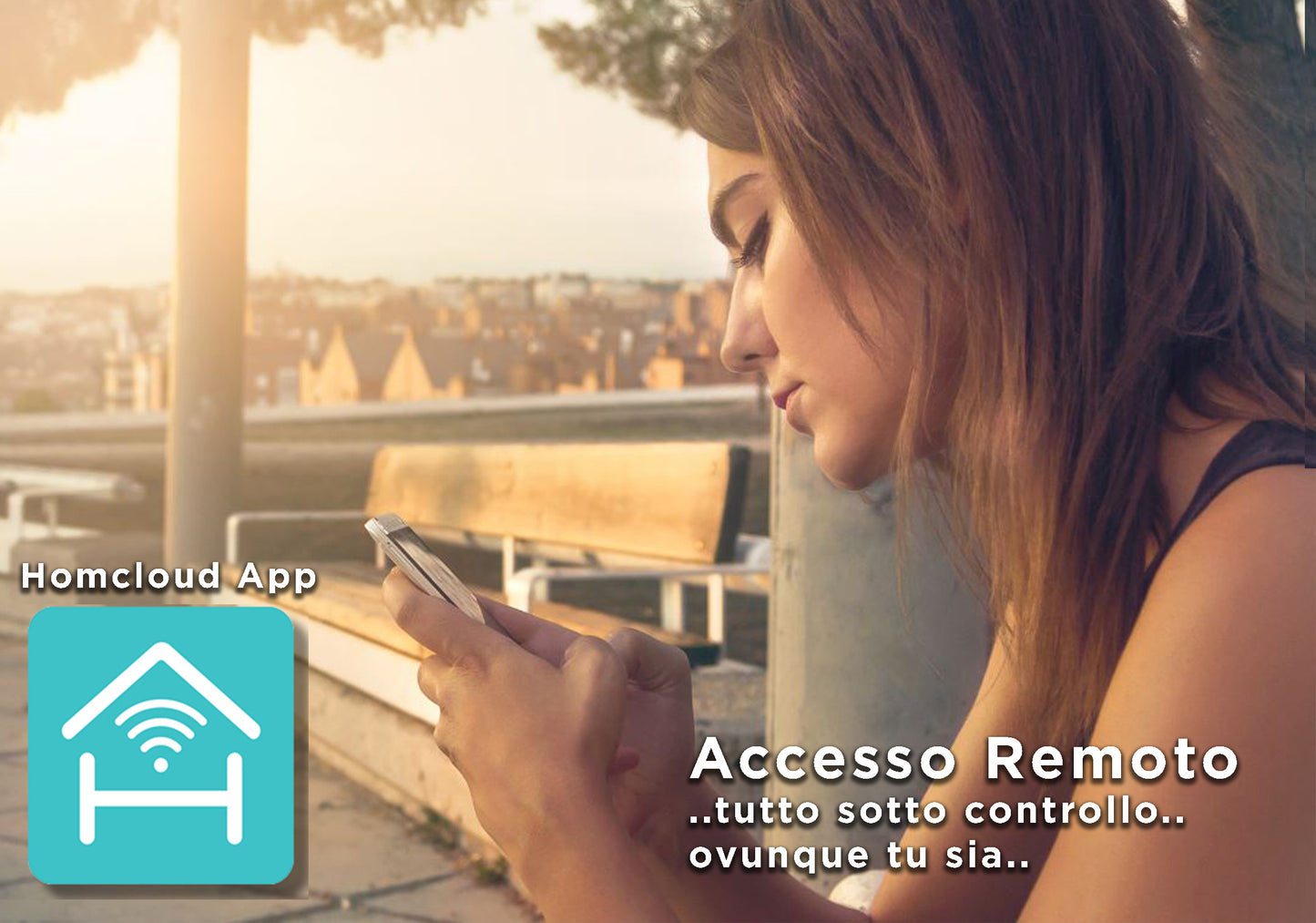 Homcloud - Kit Antifurto wireless 10P  Wi-Fi + GSM PRO - WL-AK99CST