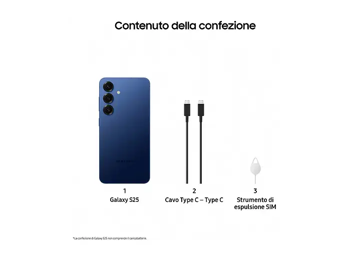 Samsung Galaxy S25 256GB Nuovo, Confezione Aperta