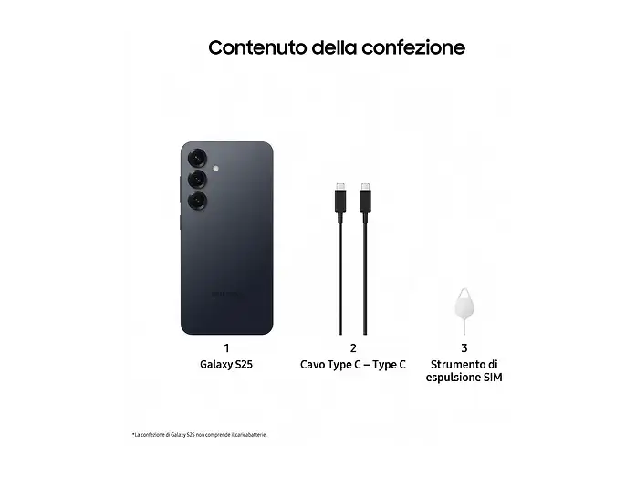 Samsung Galaxy S25 256GB Nuovo, Confezione Aperta