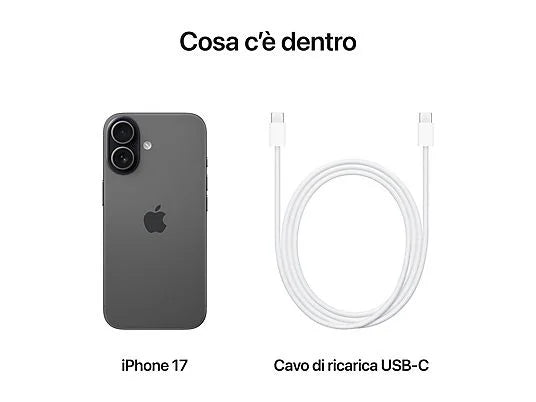 Apple iPhone 17 256GB nuovo, confezione aperta, prodotto ancora da attivare.